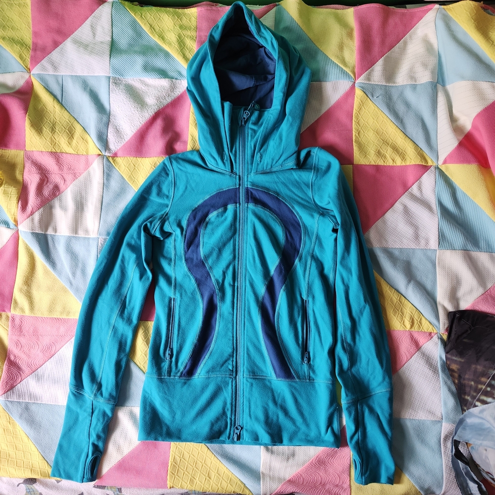 lululemon athletica Teal and Navy Hoodie
